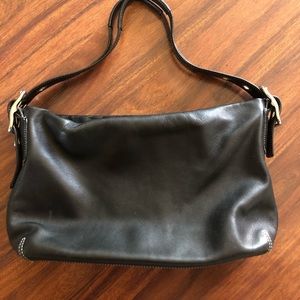 Coach Black Leather Shoulder Bag
